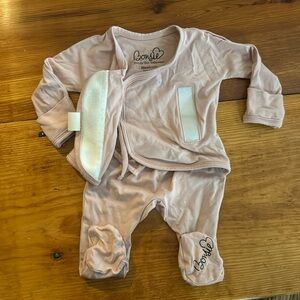 Bonsie footie. Pink. Newborn
